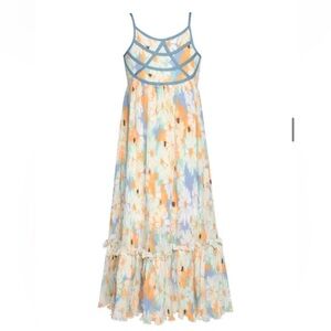 Girls Pleated Floral Dress